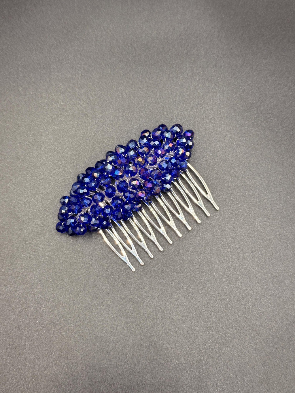 Braut Haarkamm Blau Iris Kristall Steckkamm Haarschmuck - AVYRAA BRIDAL