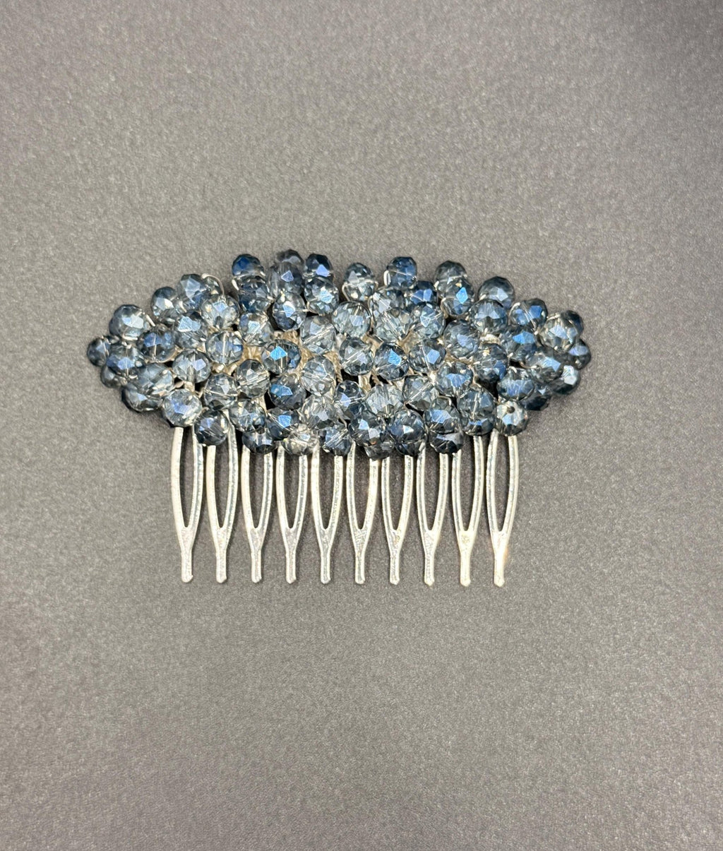 Braut Haarkamm Hellblau Kristall Draht Haarschmuck - AVYRAA BRIDAL