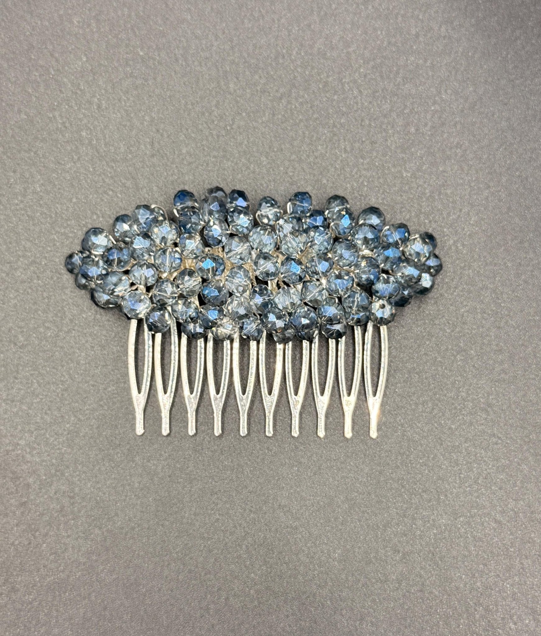 Braut Haarkamm Hellblau Kristall Draht Haarschmuck - AVYRAA BRIDAL