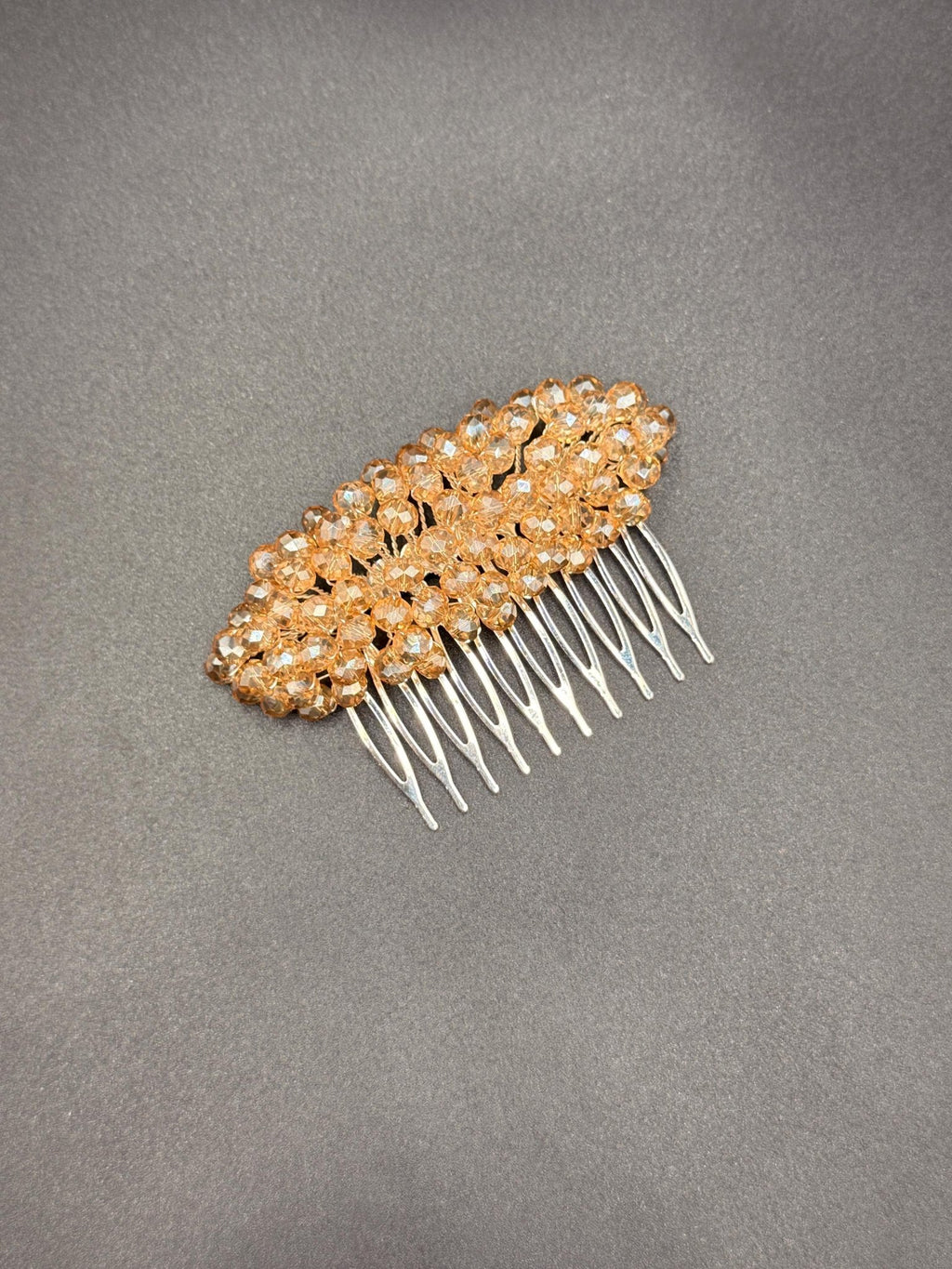 Braut Haarkamm Hellgold Kristall Goldfarben Haarschmuck - AVYRAA BRIDAL