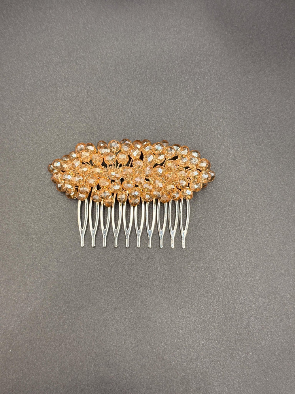 Braut Haarkamm Hellgold Kristall Goldfarben Haarschmuck - AVYRAA BRIDAL