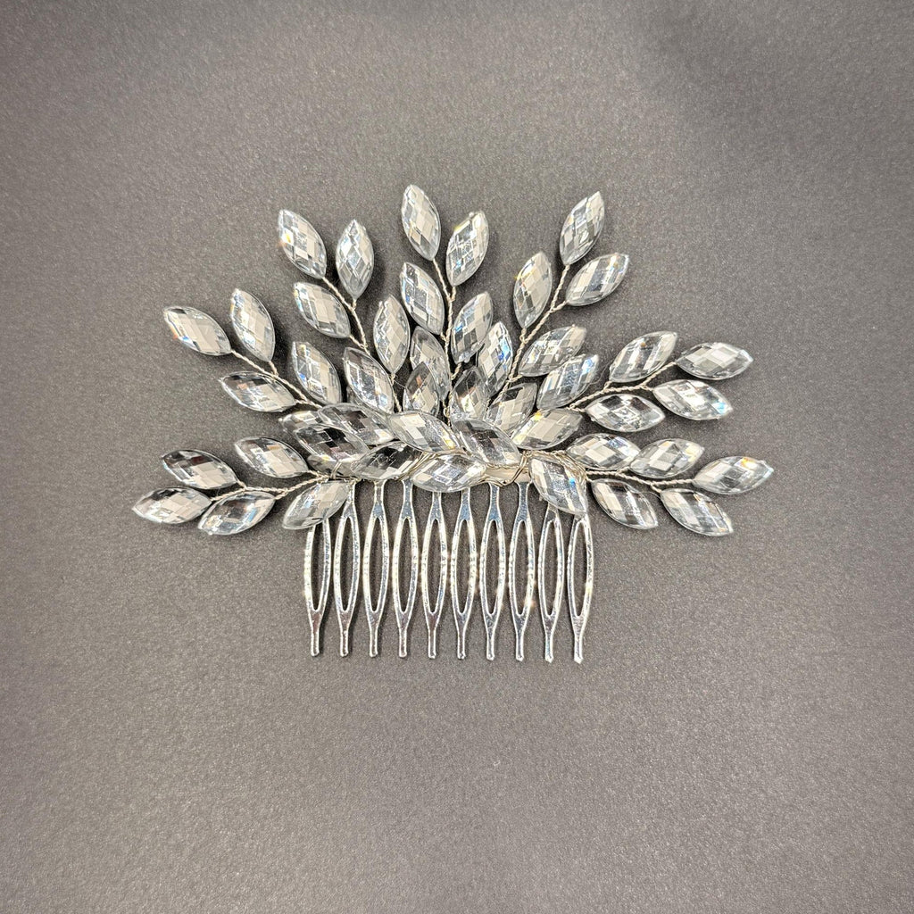 Braut Haarkamm mit facettierten Schmucksteinen - AVYRAA BRIDAL