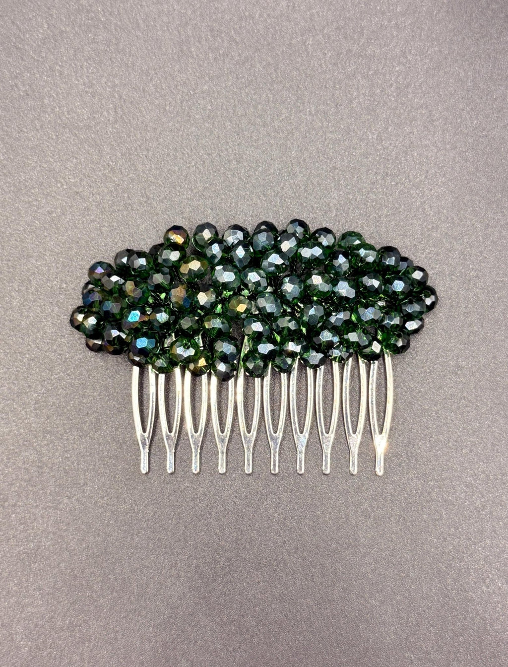 Braut Haarkamm Smaragdgrün Kristall Strass Draht Haarschmuck - AVYRAA BRIDAL
