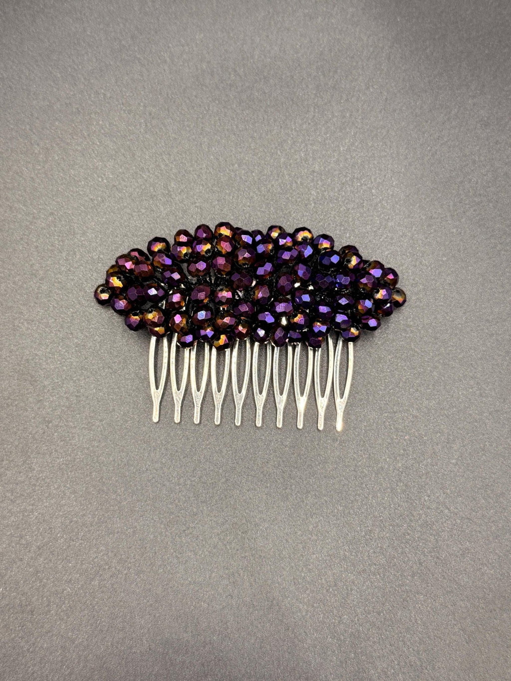 Braut Haarkamm Violett Kristall Strass Draht Haarschmuck - AVYRAA BRIDAL