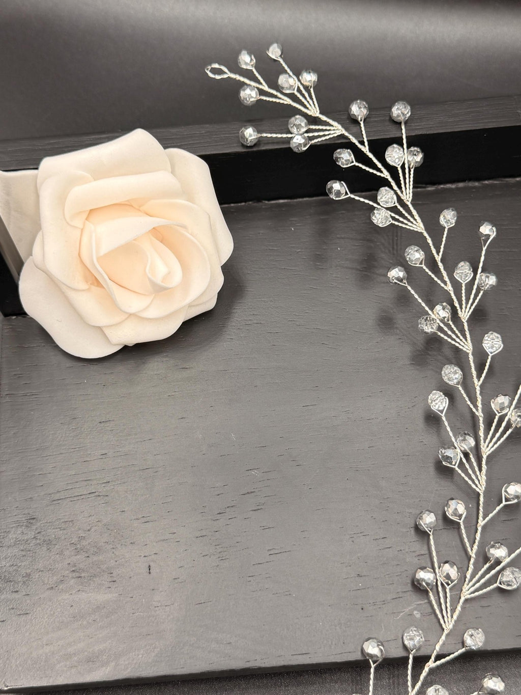 Braut Hair Vine Bicolor Silber Kristall Silberdraht Haarschmuck - AVYRAA BRIDAL