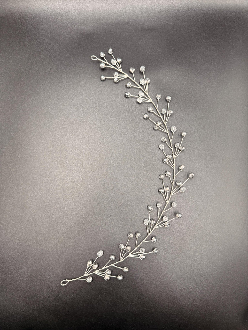 Braut Hair Vine Bicolor Silber Kristall Silberdraht Haarschmuck - AVYRAA BRIDAL