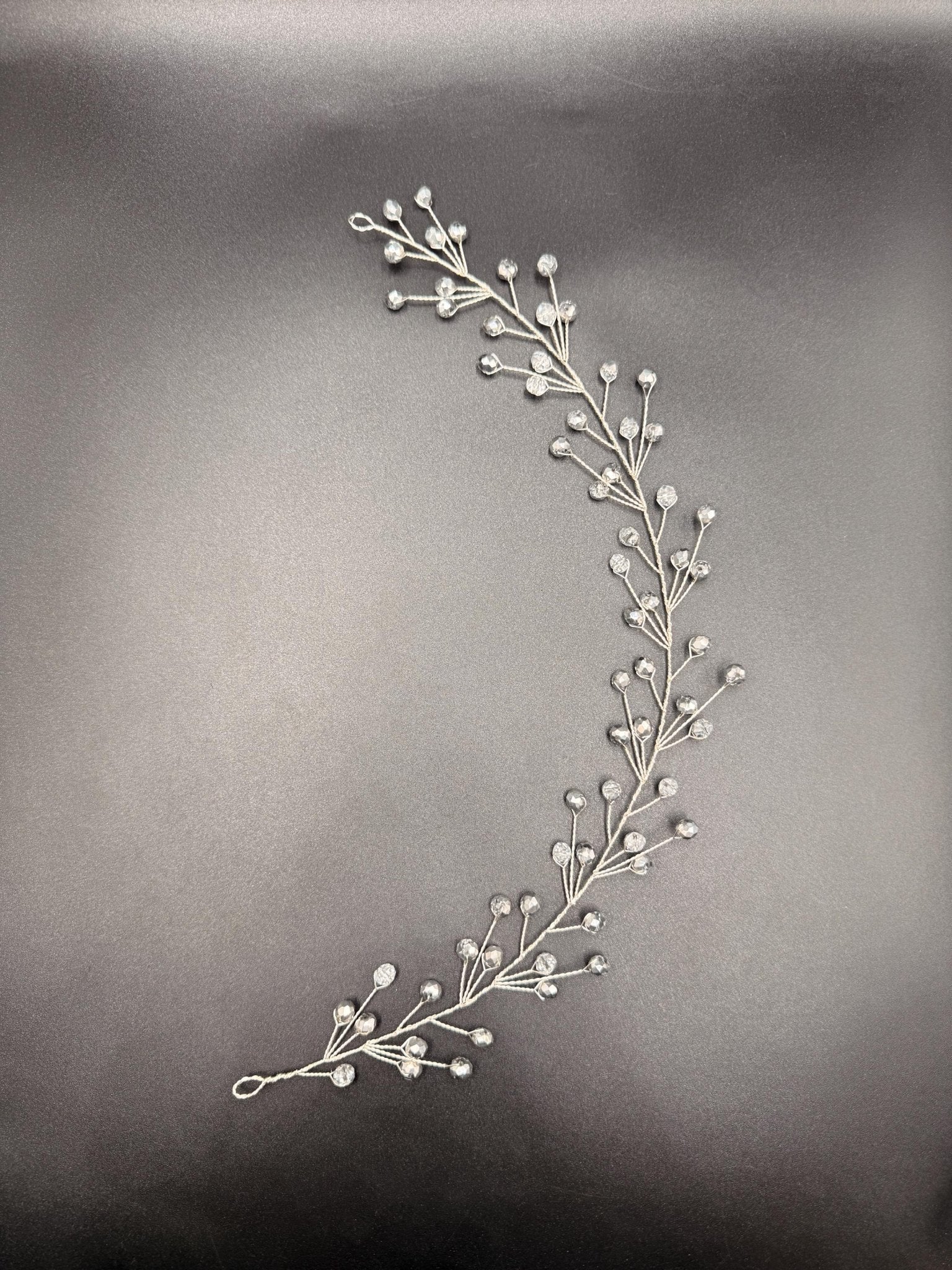 Braut Hair Vine Bicolor Silber Kristall Silberdraht Haarschmuck - AVYRAA BRIDAL
