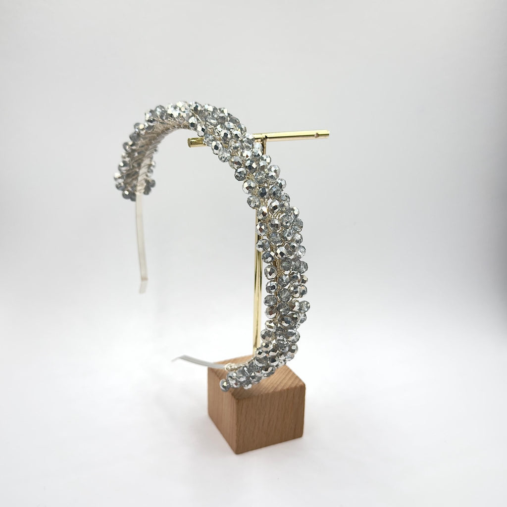 Braut Tiara Klar Kristall Silber Draht Haarreif Haarschmuck - AVYRAA BRIDAL
