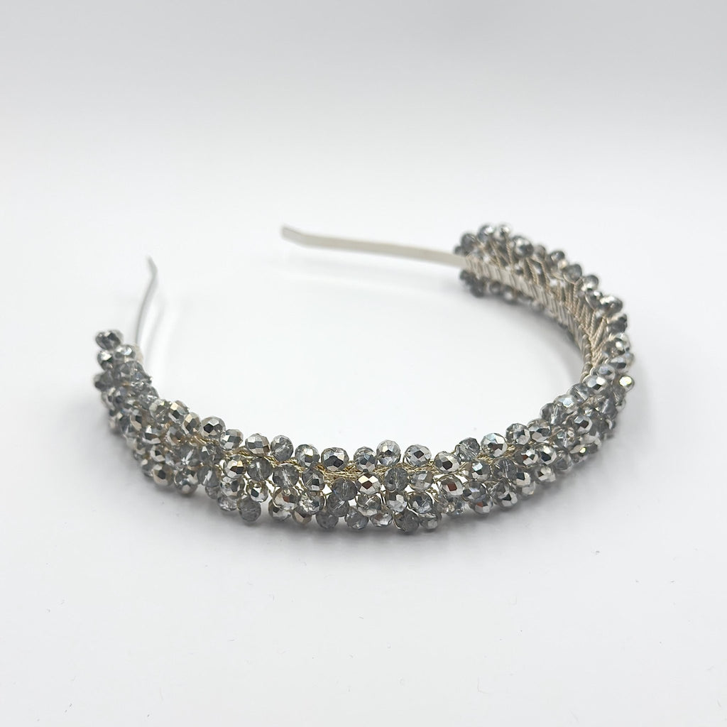 Braut Tiara Klar Kristall Silber Draht Haarreif Haarschmuck - AVYRAA BRIDAL