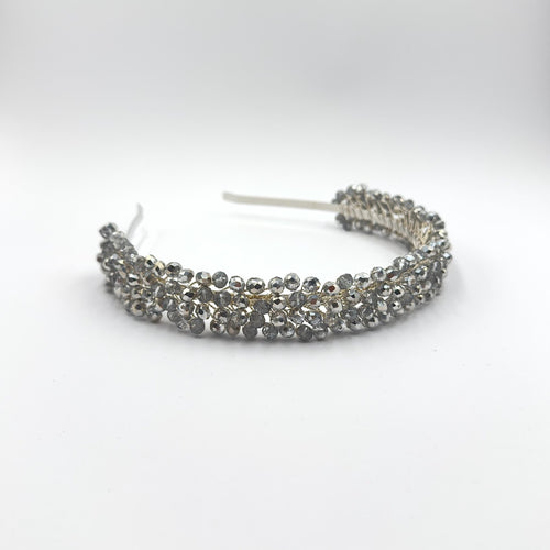 Braut Tiara Klar Kristall Silber Draht Haarreif Haarschmuck - AVYRAA BRIDAL