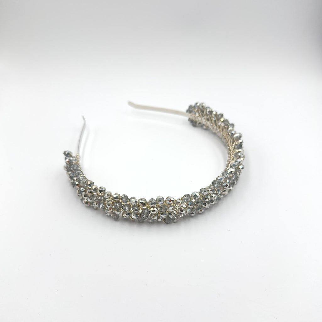 Braut Tiara Klar Kristall Silber Draht Haarreif Haarschmuck - AVYRAA BRIDAL