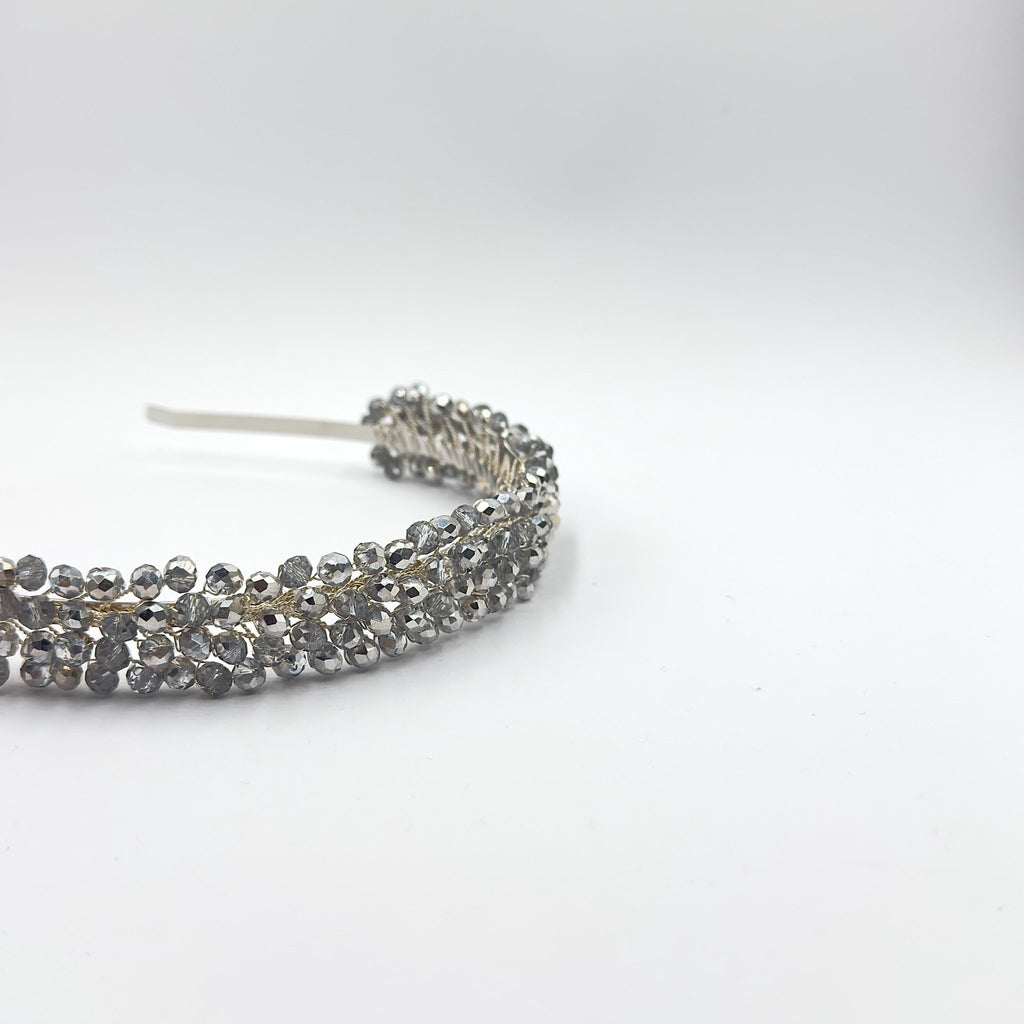 Braut Tiara Klar Kristall Silber Draht Haarreif Haarschmuck - AVYRAA BRIDAL