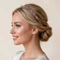 Champagner Kristall - Haarband, Handgefertigte Kronen - Tiara mit hellen Kristallen, Bridal Hair Crown, Elegant Wedding Headpiece - AVYRAA BRIDAL