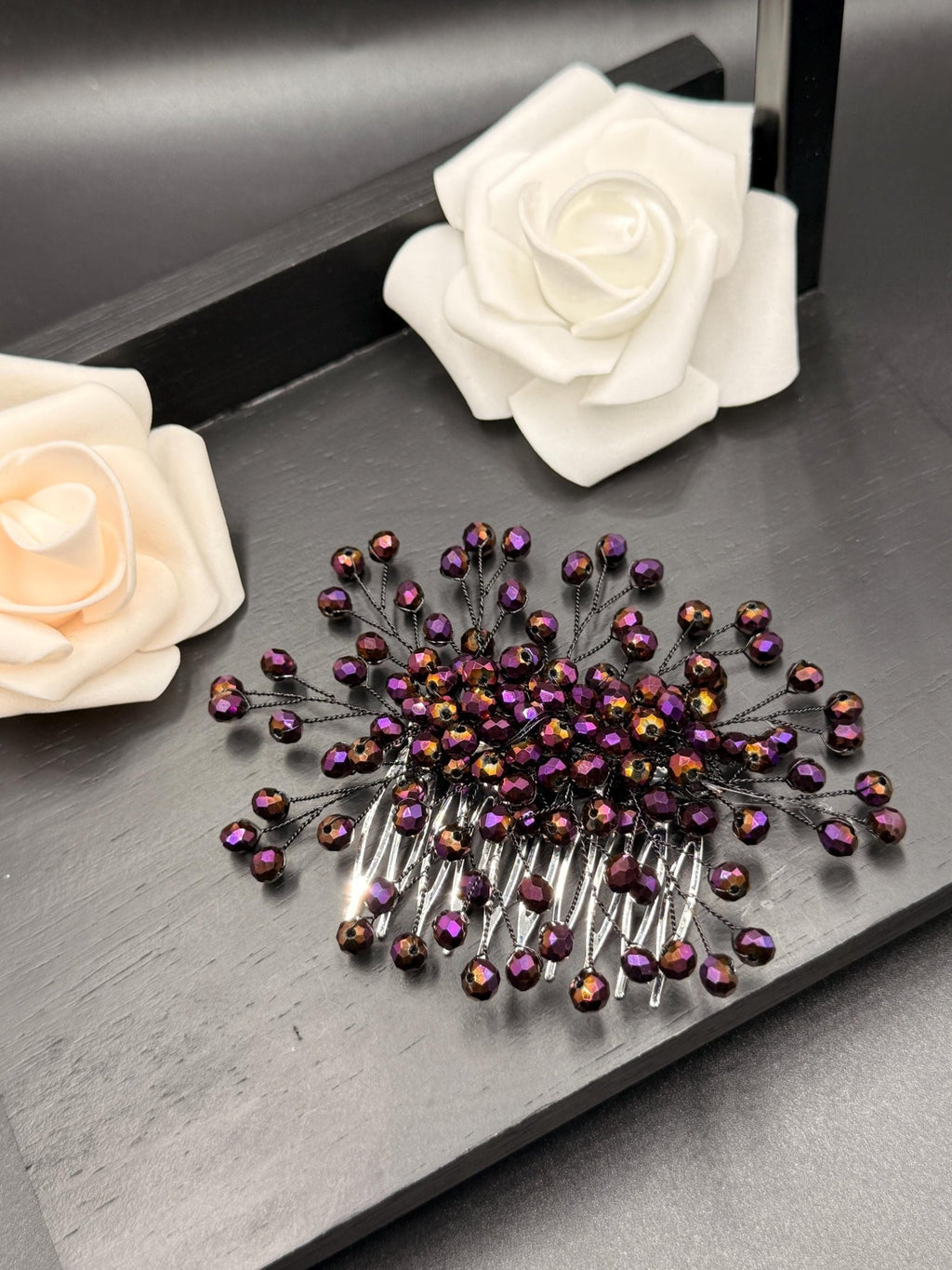 Dekorativer Kristall Haarkamm für elegante Hochzeitsfrisuren - AVYRAA BRIDAL