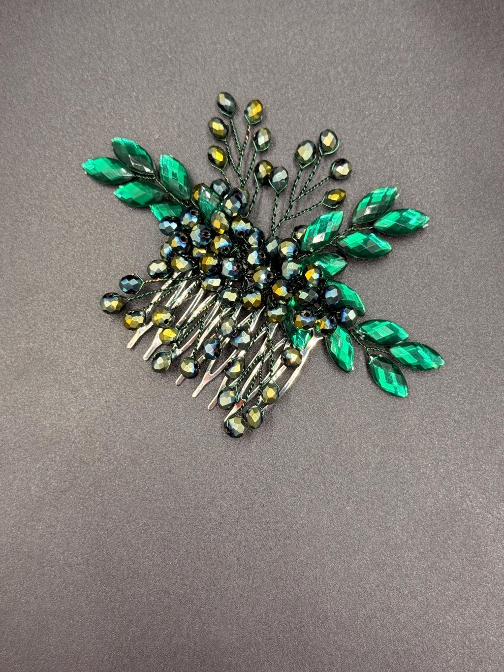 Elegant Bridal Hair Comb with Crystals, Handcrafted Wedding Hair Jewelry, Timeless Hair Accessory for Brides - AVYRAA BRIDAL