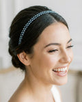 Elegante Braut Tiara in Schwarz | Zarte Kristall Tiara für Hochzeit & Abendveranstaltungen | Feiner Haarreif - AVYRAA BRIDAL