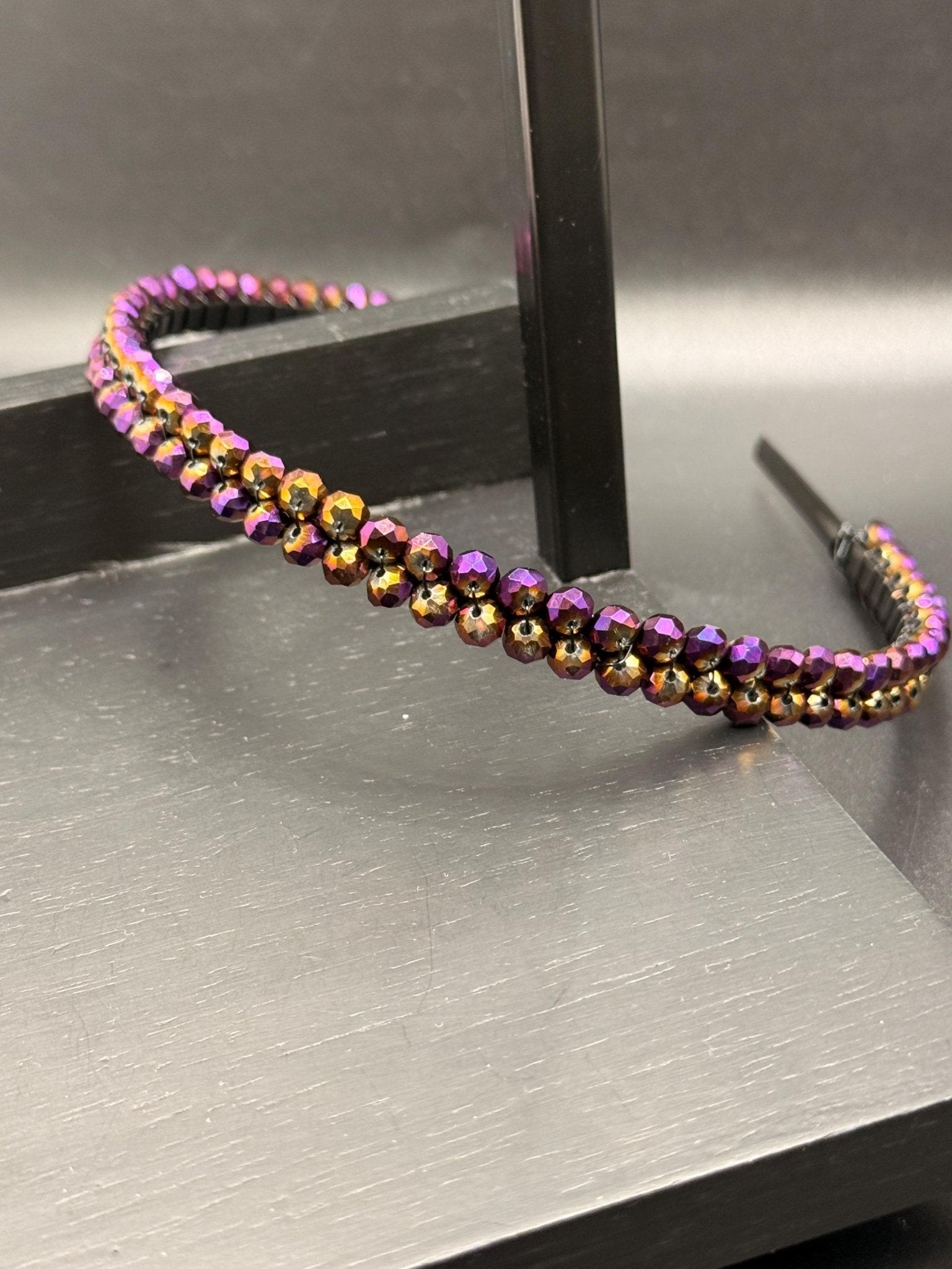 Elegante Braut Tiara in Violett AB | Funkelnde Kristall Tiara für Hochzeit & Abendveranstaltungen | Feiner Haarreif - AVYRAA BRIDAL