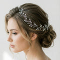 Facettierte Kristall Haarranke in Gold oder Silber - AVYRAA BRIDAL