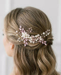 Handgefertigter Braut Haarkamm aus Perlen und Kristallen, Hochzeit Accessoire - AVYRAA BRIDAL