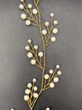 Flexible Bridal Pearl Hair Vine | Gold or Silver Tone, 6–30 Inches