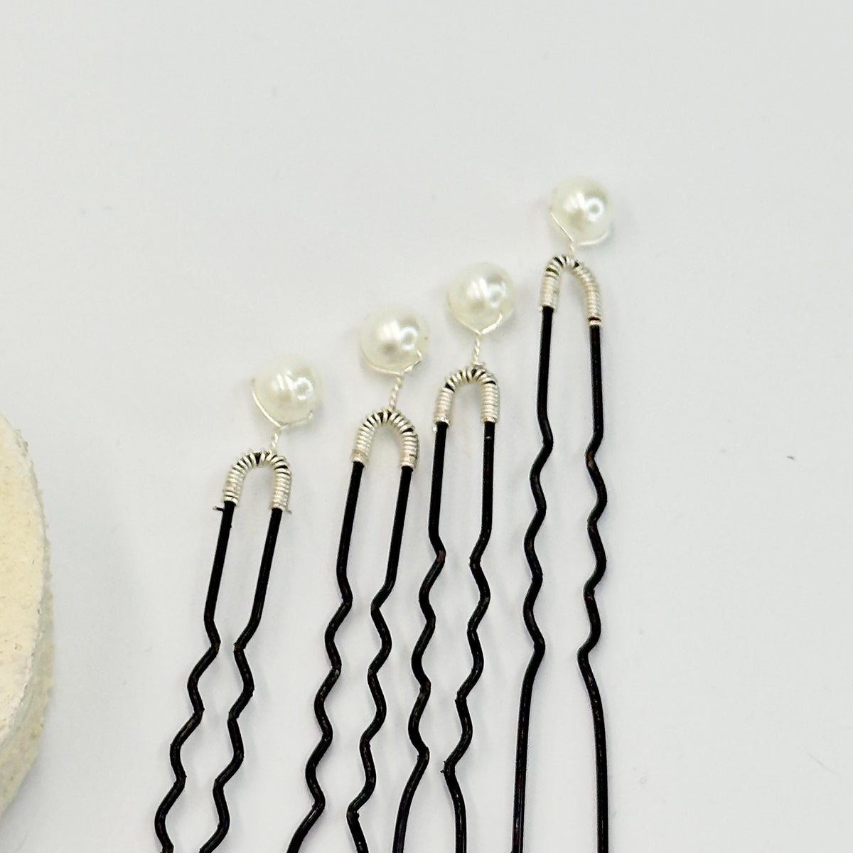 12-Piece Bridal Pearl Hair Pin Set | Three Sizes for Buns and Braids