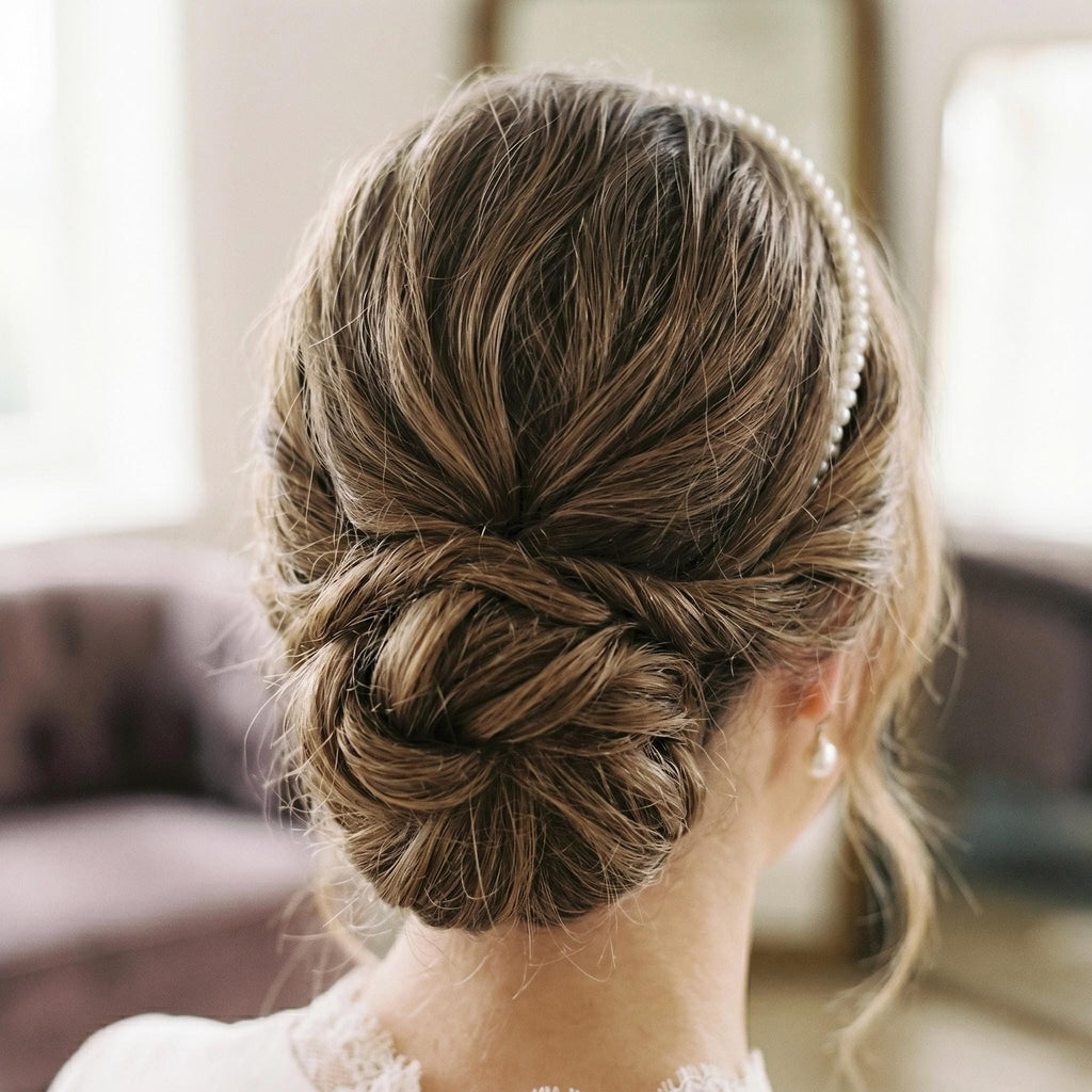 Slim Pearl Bridal Headband | Multi-Row Classic Wedding Hair Accessory