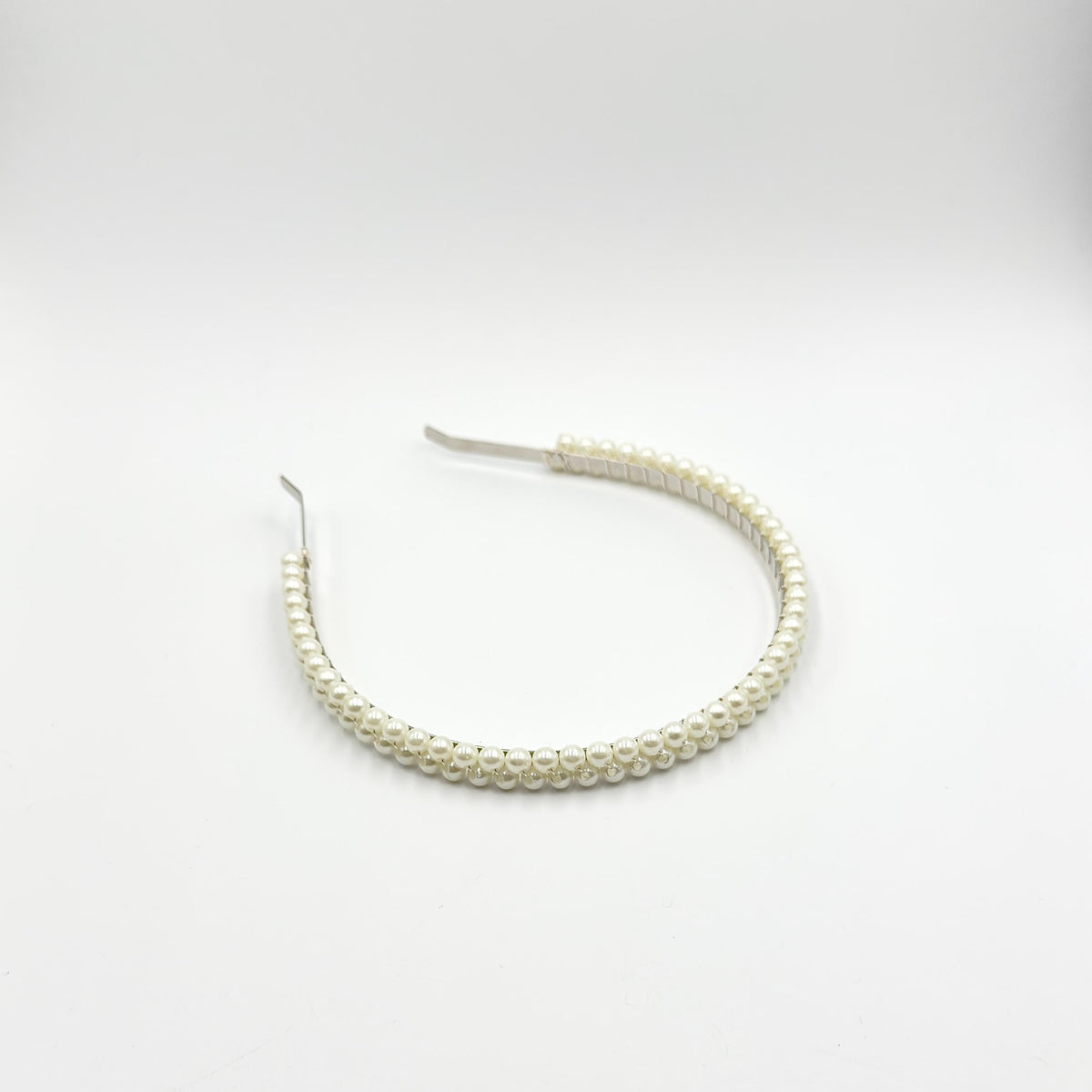 Slim Pearl Bridal Headband | Multi-Row Classic Wedding Hair Accessory