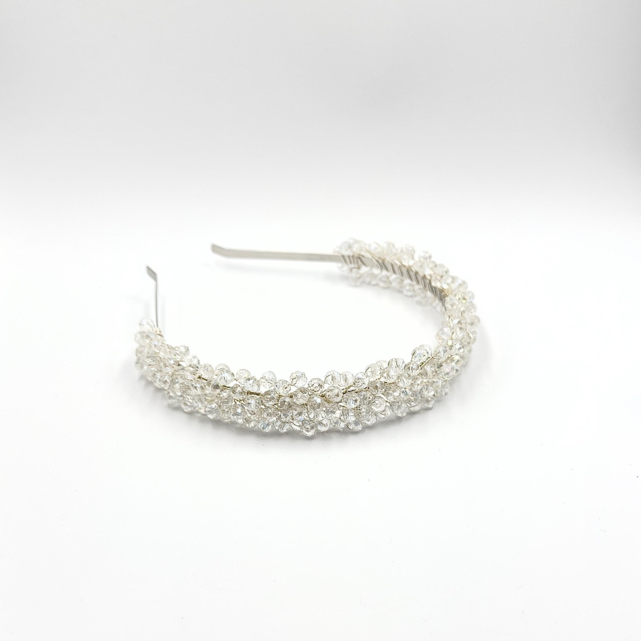 Klare Kristall Tiara mit Strass für Brautfrisuren - AVYRAA BRIDAL