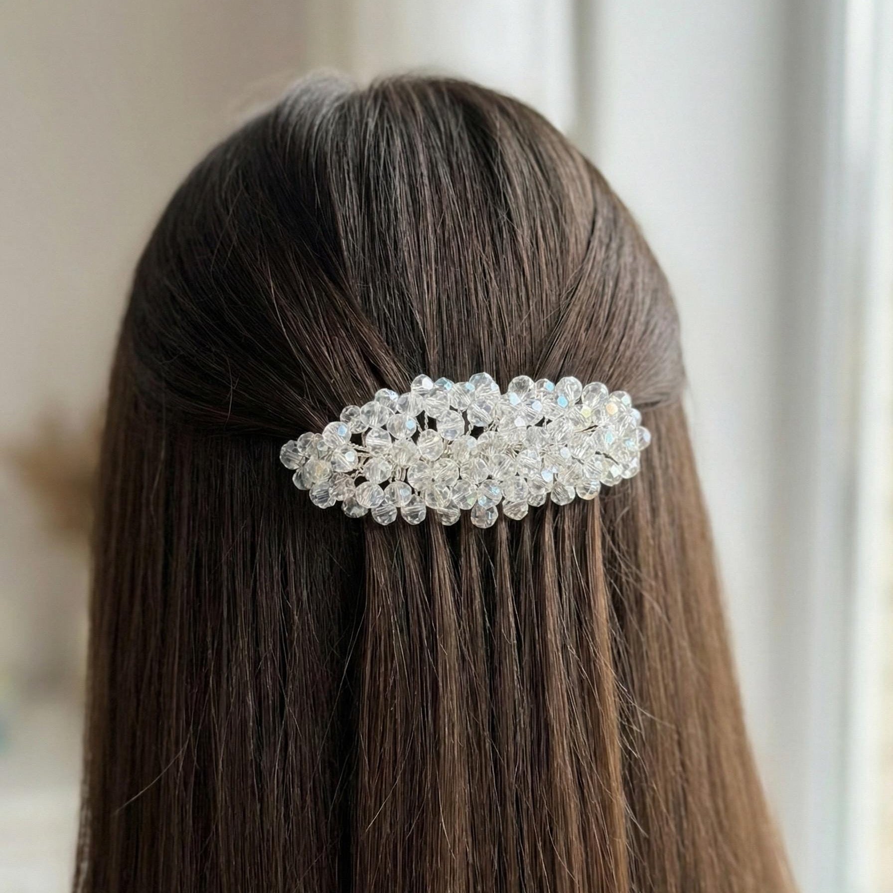Klarer Kristall Haarkamm für Brautfrisuren - AVYRAA BRIDAL