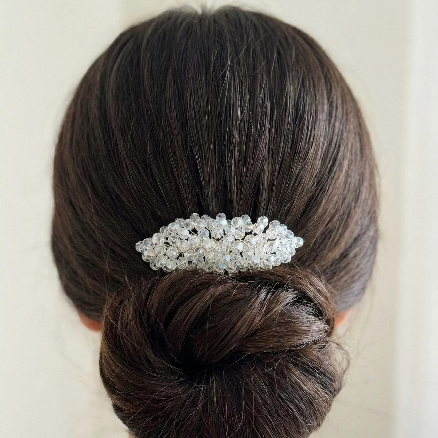 Klarer Kristall Haarkamm für Brautfrisuren - AVYRAA BRIDAL