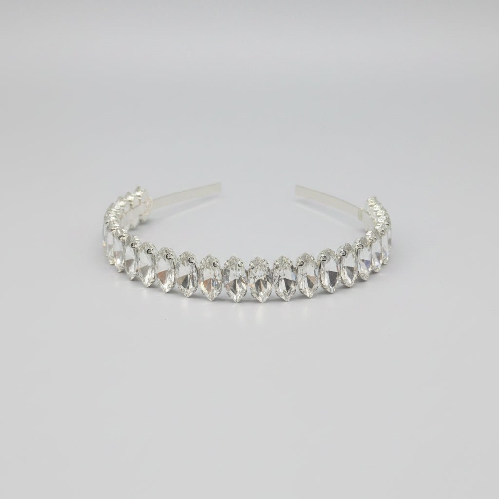 Kristall Braut Tiara in Silber für elegante Hochzeitsfrisuren - AVYRAA BRIDAL