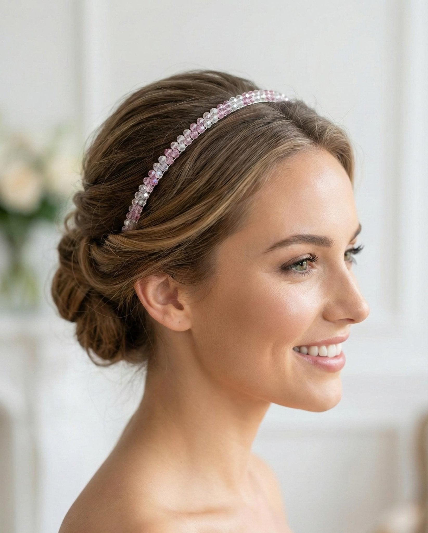Kristall Haarreif in 7 Farben für Braut und Festlook - AVYRAA BRIDAL