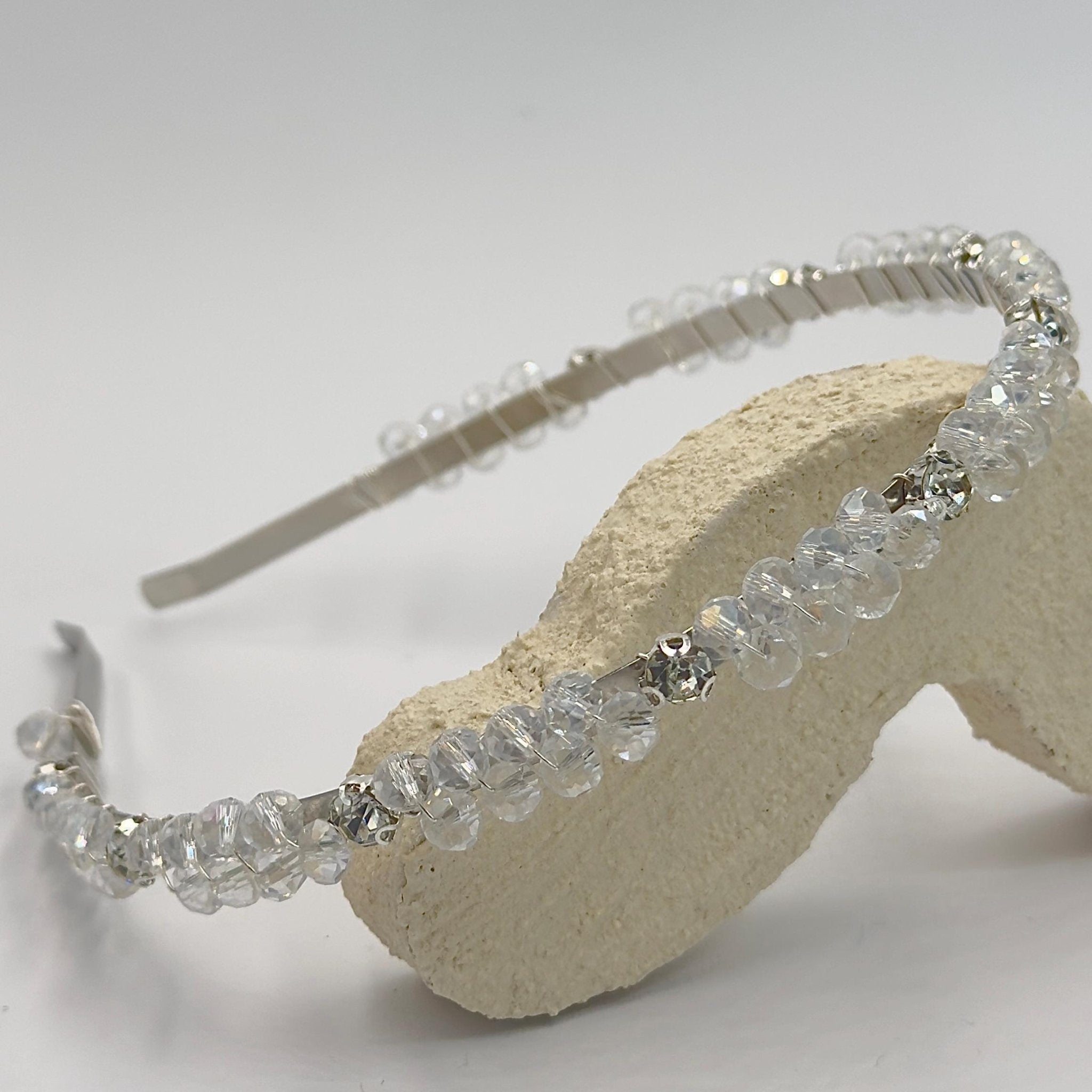 Kristallklarer Haarreif für Brautlook und festliche Anlässe - AVYRAA BRIDAL
