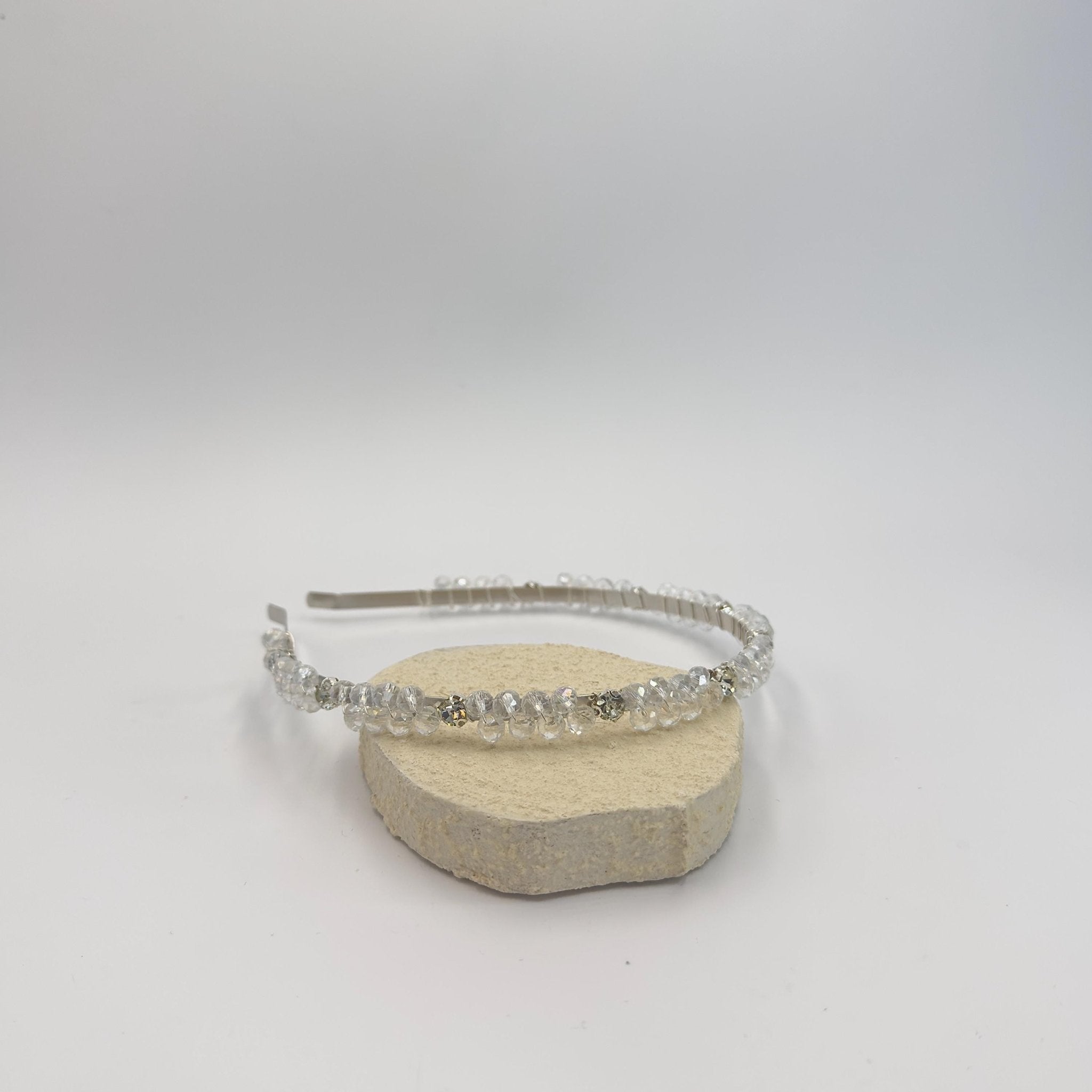 Kristallklarer Haarreif für Brautlook und festliche Anlässe - AVYRAA BRIDAL