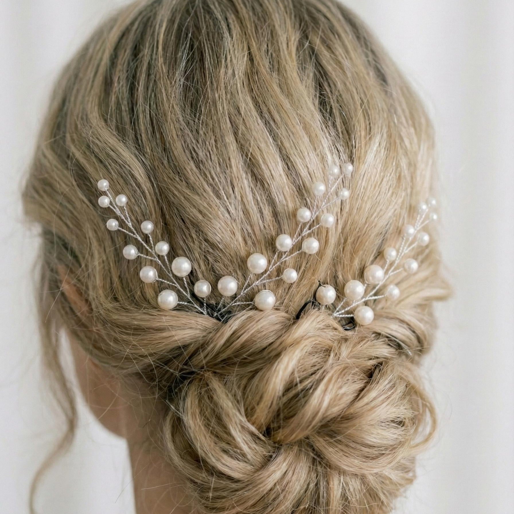 Perlen Haarnadeln in Gold oder Silber 9 cm - AVYRAA BRIDAL