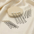 Perlen Haarnadeln Set in Gold oder Silber - AVYRAA BRIDAL