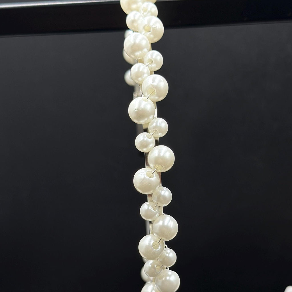 Perlen Mix Haarreif für Braut und Standesamt - AVYRAA BRIDAL