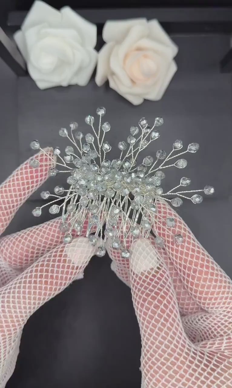 Kristall Braut Haarkamm für elegante Hochzeitsfrisuren