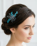 Romantischer Braut Haarkamm aus Kristall und Perlen – filigraner Hochzeitsschmuck - AVYRAA BRIDAL