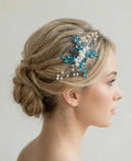 Zarter Braut Haarkamm aus Perlen und Kristallen – Edles Haaraccessoire für Hochzeiten - AVYRAA BRIDAL